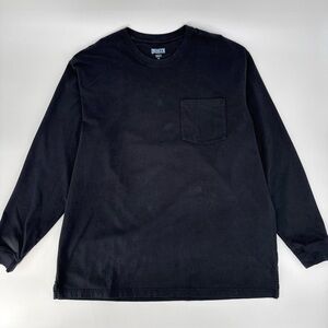 Duluth Trading Longtail T Pocket Long Sleeve Shirt XL Black Relaxed Fit